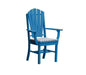 A & L Furniture A & L Furniture Adirondack Dining Chair w/ Arms Blue Dining Chair 4114-Blue