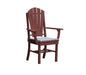 A & L Furniture A & L Furniture Adirondack Dining Chair w/ Arms Cherry Wood Dining Chair 4114-CherryWood