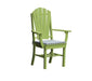 A & L Furniture A & L Furniture Adirondack Dining Chair w/ Arms Tropical Lime Dining Chair 4114-TropicalLime