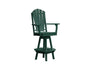 A & L Furniture A & L Furniture Adirondack Swivel Bar Chair w/ Arms Turf Green Dining Chair 4124-TurfGreen