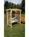 A & L Furniture A & L Furniture Amish Handcrafted Pine Cambridge Arbor & Swing 5 ft / Pine Stain Pine Arbor 1516-CS