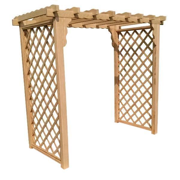 A & L Furniture A & L Furniture Amish Handcrafted Pine Covington Arbor 4 ft / pine Stain Pine Arbor 1403-CS