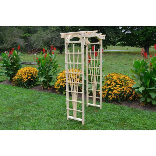 A & L Furniture A & L Furniture Amish Handcrafted Pine Cranbrook Arbor 3 ft / Pine Stain Pine Arbor 1135-CS
