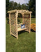 A & L Furniture A & L Furniture Amish Handcrafted Pine Jamesport Arbor & Swing 5 ft / pine Stain Pine Arbor 1517-CS
