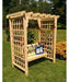 A & L Furniture A & L Furniture Amish Handcrafted Pine Lexington Arbor & Swing 5 ft / pine Stain Pine Arbor 1514-CS