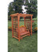 A & L Furniture A & L Furniture Amish Handcrafted Pine Lexington Arbor w/ Deck & Glider 5 ft / Pine Stain Pine Arbor 1534-PS