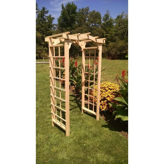 A & L Furniture A & L Furniture Amish Handcrafted Pine Madison Arbor 3 ft / pine Stain Pine Arbor 1134-CS