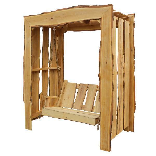 A & L Furniture A & L Furniture Appalachian Arbor with Timberland Swing w/Rope Timberland Swing