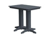 A & L Furniture A & L Furniture Bar Table- Specify for FREE 2" Umbrella Hole 4 Inch / Dark Gray Bar Table 5100-DarkGray