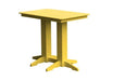 A & L Furniture A & L Furniture Bar Table- Specify for FREE 2" Umbrella Hole 4 Inch / Lemon Yellow Bar Table 5100-LemonYellow