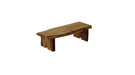 A & L Furniture A & L Furniture Blue Mountain Briar Patch Flower Pot Bench 3ft / Mushroom Stain Pot Bench 8073L-3FT-MS