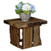 A & L Furniture A & L Furniture Blue Mountain Evening Grove Side Table Mushroom Stain Side Table 8195L-MS