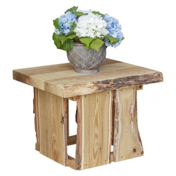 A & L Furniture A & L Furniture Blue Mountain Evening Grove Side Table Unfinished Side Table 8195L-UNF