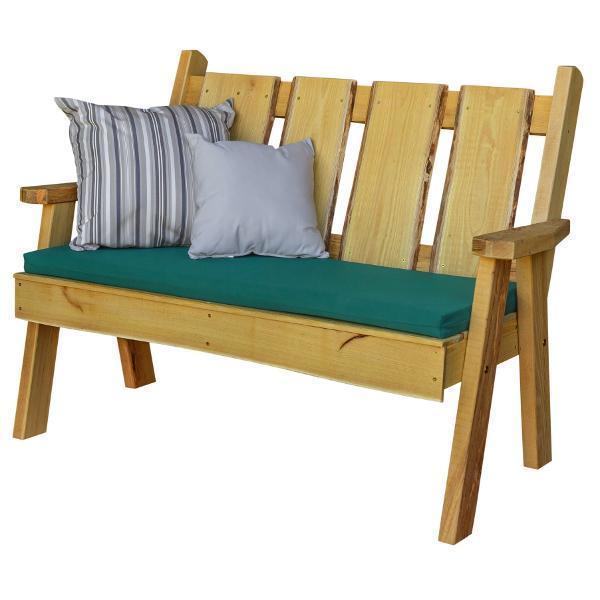 A & L Furniture A & L Furniture Blue Mountain Timberland Garden Bench 4ft / Natural Stain Garden Bench 8124L-4FT-NS