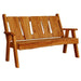 A & L Furniture A & L Furniture Blue Mountain Timberland Garden Bench 5ft / Cedar Stain Garden Bench 8125L-5FT-CS