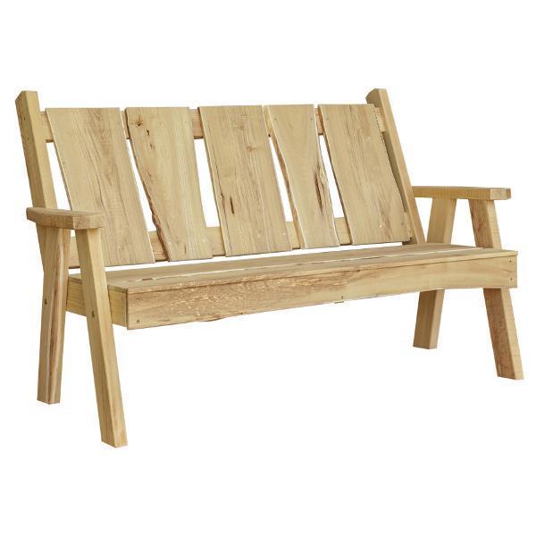 A & L Furniture A & L Furniture Blue Mountain Timberland Garden Bench 5ft / Unfinished Garden Bench 8125L-5FT-UNF