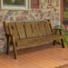 A & L Furniture A & L Furniture Blue Mountain Timberland Garden Bench 6ft / Mushroom Stain Garden Bench 8126L-6FT-MS