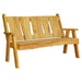 A & L Furniture A & L Furniture Blue Mountain Timberland Garden Bench 6ft / Natural Stain Garden Bench 8126L-6FT-NS