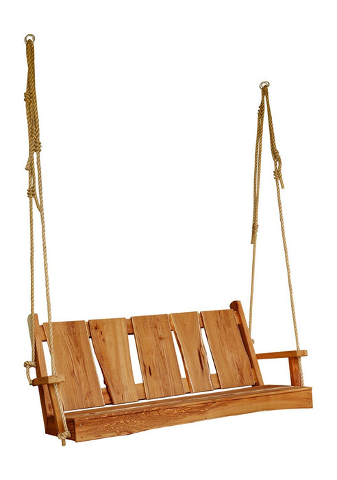 A & L Furniture A & L Furniture Blue Mountain TimberlandSwing with Rope 5ft / Cedar Stain Timberland Swing 8145L-5FT-CS