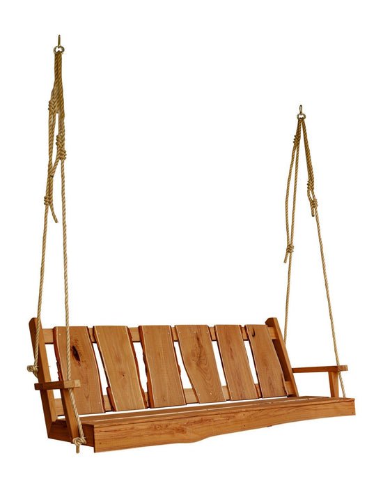 A & L Furniture A & L Furniture Blue Mountain TimberlandSwing with Rope 6ft / Cedar Stain Timberland Swing 8146L-6FT-CS