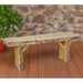 A & L Furniture A & L Furniture Blue Mountain Wildwood Bench 4ft / Unfinished Wildwood Bench 8214L-4FT-UNF