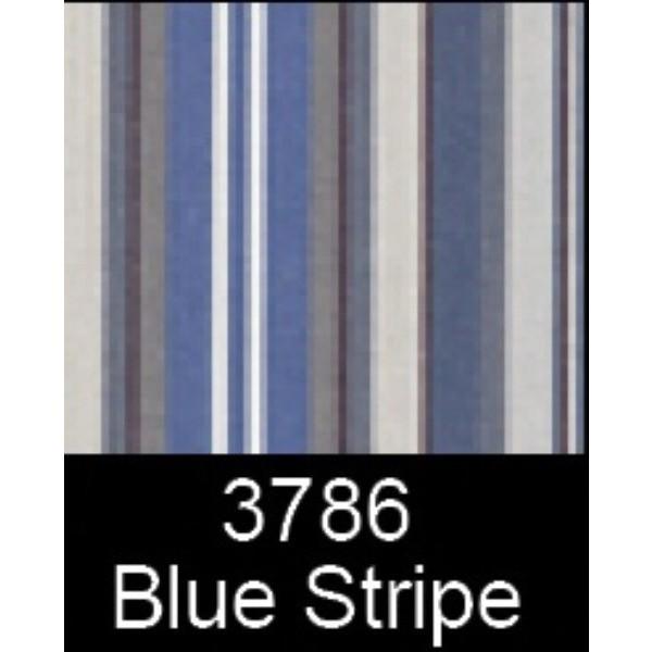 A & L Furniture A & L Furniture Bolster Pillow 7"X18" / Blue Stripe Pillow 1055-7"X18"-Blue Stripe