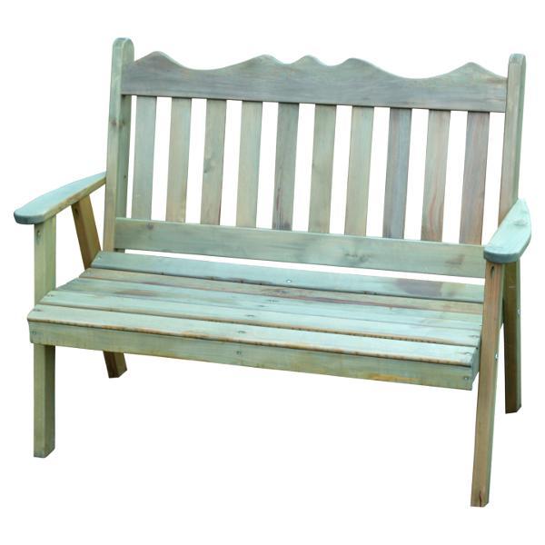 A & L Furniture A & L Furniture Cedar Royal English Garden Bench 4FT / Cedar Bench 511C-4FT-Cedar