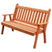 A & L Furniture A & L Furniture Cedar Traditional English Garden Bench 4FT / Cedar Bench 501C-4FT-Cedar