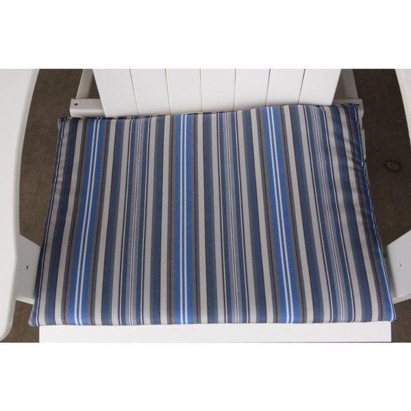 A & L Furniture A & L Furniture Chair Seat Cushion Accessory Blue Stripe Cushion 1012-Blue Stripe