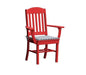 A & L Furniture A & L Furniture Classic Dining Chair w/ Arms Bright Red Dining Chair 4110-BrightRed