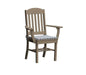 A & L Furniture A & L Furniture Classic Dining Chair w/ Arms Weathered Wood Dining Chair 4110-WeatheredWood