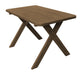 A & L Furniture A & L Furniture Cross-leg Table Only - Specify for FREE 2" Umbrella Hole 4FT / Mushroom Tables 201PT-4FT-Mushroom