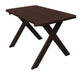 A & L Furniture A & L Furniture Cross-leg Table Only - Specify for FREE 2" Umbrella Hole 4FT / Walnut Tables 201PT-4FT-Walnut