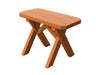 A & L Furniture A & L Furniture Crossleg Pine Bench Only 2FT / Cedar Benche 162PT-2FT-PTedar