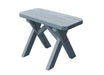 A & L Furniture A & L Furniture Crossleg Pine Bench Only 2FT / Gray Benche 162PT-2FT-Gray