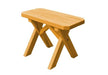 A & L Furniture A & L Furniture Crossleg Pine Bench Only 2FT / Natural Benche 162PT-2FT-Natural