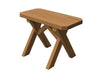 A & L Furniture A & L Furniture Crossleg Pine Bench Only 2FT / Oak Benche 162PT-2FT-Oak