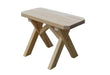 A & L Furniture A & L Furniture Crossleg Pine Bench Only 3FT / Unfinished Benche 163PT-3FT-Unfinished