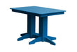 A & L Furniture A & L Furniture Dining Table- Specify for FREE 2" Umbrella Hole 4 Inch / Blue Dining Table 4160-Blue