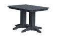 A & L Furniture A & L Furniture Dining Table- Specify for FREE 2" Umbrella Hole 4 Inch / Dark Gray Dining Table 4160-DarkGray