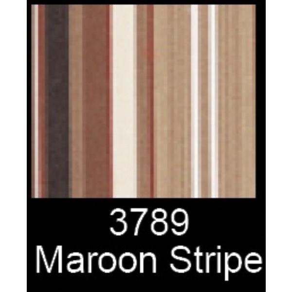 A & L Furniture A & L Furniture Full Rocker Cushion Accessory Maroon Stripe Cushion 1020-Maroon Stripe