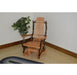 A & L Furniture A & L Furniture Hickory Glider Rocker Natural Finish Rocking Chair 2131-Natural Finish