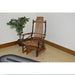A & L Furniture A & L Furniture Hickory Glider Rocker Walnut Finish Rocking Chair 2132-Walnut Finish