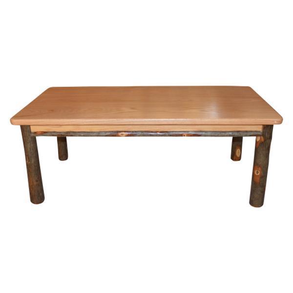 A & L Furniture A & L Furniture Hickory Solid Wood Coffee Table Natural Finish Coffee Table 2821-Natural Finish
