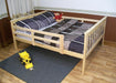 A & L Furniture A & L Furniture Mission Bed w/ Safety Rails Twin / Unfinished Bed 3120-Twin-Unfinished