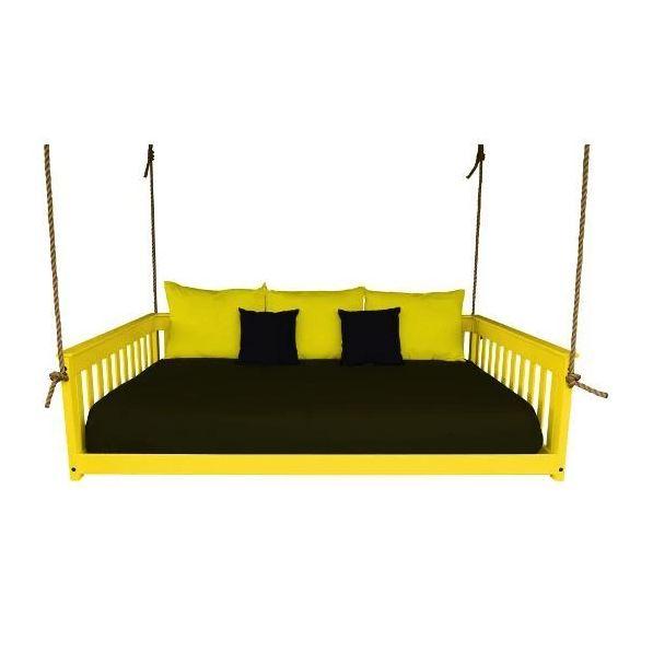A & L Furniture A & L Furniture Mission Hanging Daybed with Rope Bed