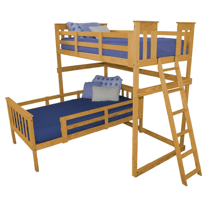 A & L Furniture A & L Furniture Mission Loft Bed w End Ladder Bed