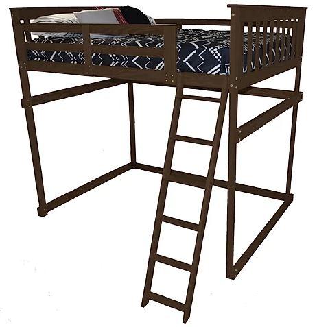 A & L Furniture A & L Furniture Mission Loft Bed w Side Ladder Bed