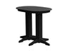 A & L Furniture A & L Furniture Oval Bar Table- Specify for FREE 2" Umbrella Hole 4 Inch / Black Bar Table 5110-Black