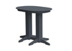 A & L Furniture A & L Furniture Oval Bar Table- Specify for FREE 2" Umbrella Hole 4 Inch / Dark Gray Bar Table 5110-DarkGray